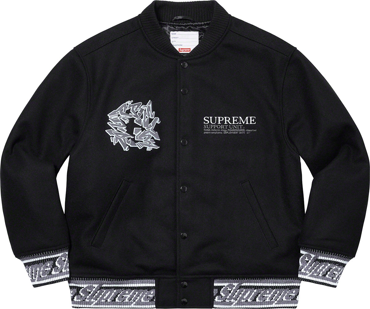 Support Unit Varsity Jacket view 7